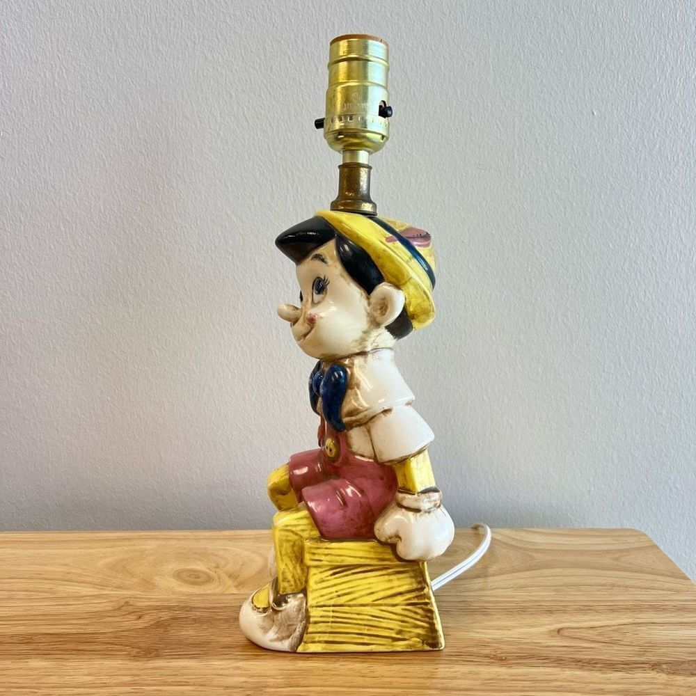 Vintage 70’s Walt Disney World Productions Pinocchio Portable Lamp Rare Tested - Picture 2 of 15